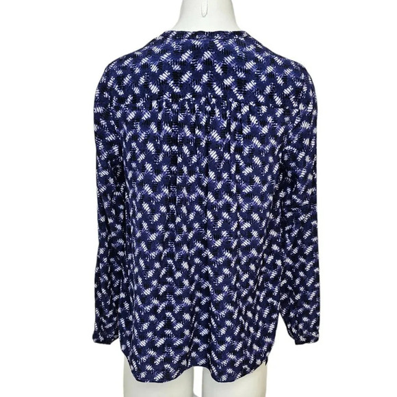 Rebecca Taylor Womens  V Neck 100% Silk Abstract Top Size 0 - Picture 5 of 8